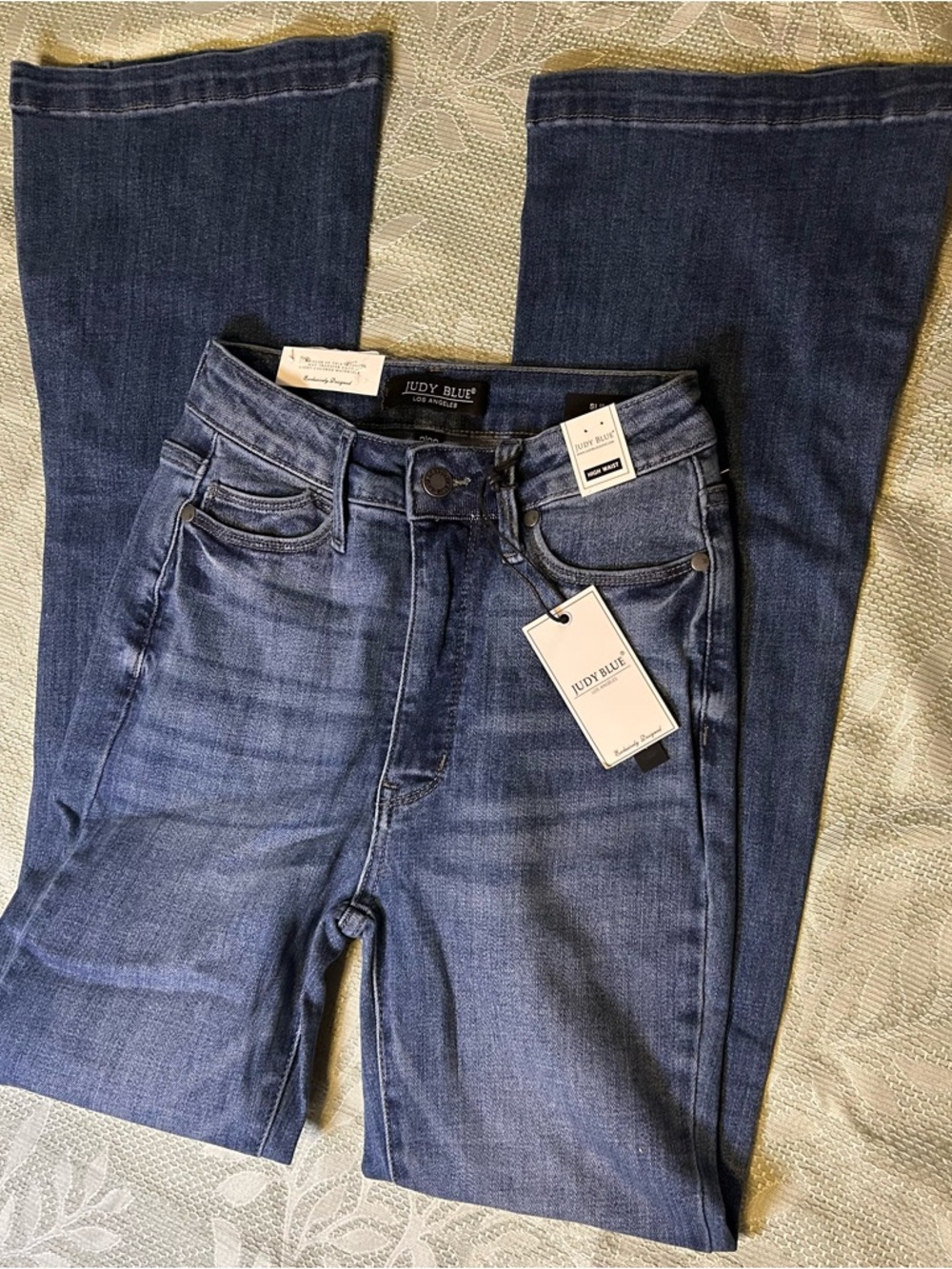 Judy Blue Dark Indigo High-Rise Slight Flare Jeans